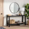 Console Table With Woven Rattan Shelf Black - Threshold™ Designed With Studio McGee -Every Space Store GUEST d5ca4c7c 21dc 4418 b881 7ad5a979e147
