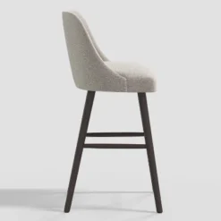 Geller Modern Counter Height Barstool Gray Boucle - Threshold™: Upholstered, Rubberwood Frame, 250lb Capacity -Every Space Store GUEST ddff1991 41bb 441f 976d 258b94dae278