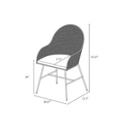 Landis Woven Backed Dining Chair With Cushion Natural - Threshold™ -Every Space Store GUEST df94fefc 27db 465a bf7c cdcc6a70828f