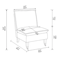 Talbert Pillow Top Slipper Chair With Casters - Threshold™ Designed With Studio McGee -Every Space Store GUEST e0bab953 1f7d 4f4e 8ce3 e3efe8d56101