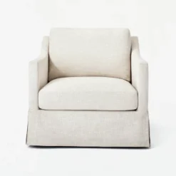 Vivian Park Upholstered Swivel Chair Cream - Threshold™ Designed With Studio McGee -Every Space Store GUEST e225b3b1 1cba 4f3d be8f d9e2beb253b8