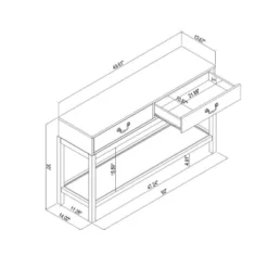 Brandeis Woven Console Table Brown - Threshold™ Designed With Studio McGee -Every Space Store GUEST e2c73473 e890 4869 94da b0c7a6a1426f