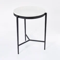 Pleasant Grove Round Marble End Table White - Threshold™ Designed With Studio McGee 9 Pleasant Grove Round Marble End Table White - Threshold™ Designed With Studio McGee -Every Space Store GUEST e3e10705 2a8c 4a94 b227 413f936ea152