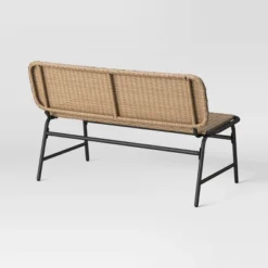 Popperton Arched Wicker Bench - Black - Threshold™ Designed With Studio McGee -Every Space Store GUEST e54f8928 59f5 40ea b37e 4de7f9b2bacb