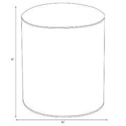 Contrast Welt Drum Ottoman In Velvet - Threshold™ -Every Space Store GUEST e6b98d9e e7ce 44af 89da 9d87a6a40c66