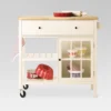 Windham Wood Top Kitchen Island Off-White - Threshold™: Pine & Rubberwood Frame, Storage Cart With Casters -Every Space Store GUEST e96a46a8 0d6c 4faf 945b d00dd6cacc51