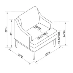 Howell Upholstered Accent Chair With Wood Base - Threshold™ Designed With Studio McGee -Every Space Store GUEST eaa765f5 26c5 4ecb 8f54 dd96378e2465