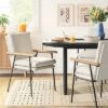 Catlett Oval Modern Wood Dining Table Black - Threshold™