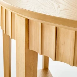 Thousand Oaks Wood Scalloped Demilune Console Table - Threshold™ Designed With Studio McGee 8 Thousand Oaks Wood Scalloped Demilune Console Table - Threshold™ Designed With Studio McGee -Every Space Store GUEST eb35aaa8 f7c8 4881 b5d1 f85e53b2ca90