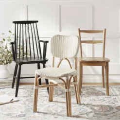 Canton Rattan And Woven Dining Chair White - Threshold™ -Every Space Store GUEST ede753e1 6667 4c1f abc9 2409d3e550ad