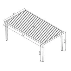 Fairmont Rectangle Steel Patio Dining Table, Outdoor Furniture - Black - Threshold™ -Every Space Store GUEST efc5895e 1526 4628 a056 bed43df62610