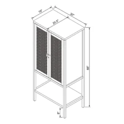 66" East Bluff Woven Cabinet Black - Threshold™ Designed With Studio McGee -Every Space Store GUEST f0f96919 4336 4aac bf37 3083b43583f1