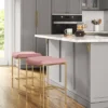 Orion Luxe Backless Counter Height Barstool With Brass Legs Blush Velvet - Threshold™ -Every Space Store GUEST f19610f1 6499 42f7 a741 92811ff6b30a