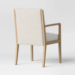 Esters Wood Arm Dining Chair Cream/Natural Wood - Threshold™ -Every Space Store GUEST f34c8f13 0a96 4cd0 bd26 c14782ac8737