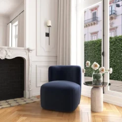 Neko Swivel Chair In Luxe Velvet - Threshold™ -Every Space Store GUEST f64e651e 4b15 4042 ae83 2f3db6e8813f