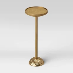 Catalana Round Figural Metal Drink Table Brass - Threshold™ -Every Space Store GUEST f7da29c4 426b 4ee3 81bb 61ed1c1c72a9