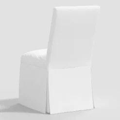 Samy Skirted Slipcover Dining Chair Twill White - Threshold™ -Every Space Store GUEST fc284e5f 3d25 4ea3 bd44 ca349bd81099