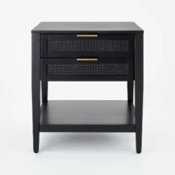 East Bluff 2 Drawers Woven Accent Table Black - Threshold™ Designed With Studio McGee -Every Space Store GUEST fdfda761 6554 4782 9669 245a8c6eb259