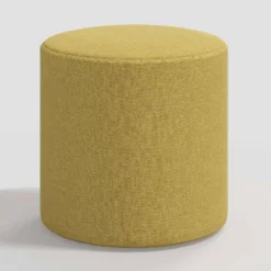 Round Thalia Ottoman In Textured Linen - Threshold™ -Every Space Store GUEST ff81f417 5ad8 4545 a9ab 177be8f69fcc