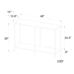 Faux Marble And Metal Console Table Gold - Threshold™: Sleek Two-Tiered, Rectangular Design, 30" High -Every Space Store GUEST ffac7753 0ea7 49f5 ab1a 2cdd40d6b48f